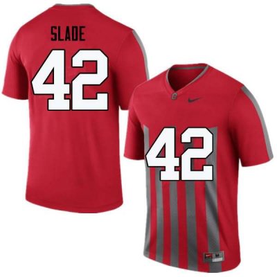 Men's Ohio State Buckeyes #42 Darius Slade Throwback Nike NCAA College Football Jersey Summer ZRF4444MZ